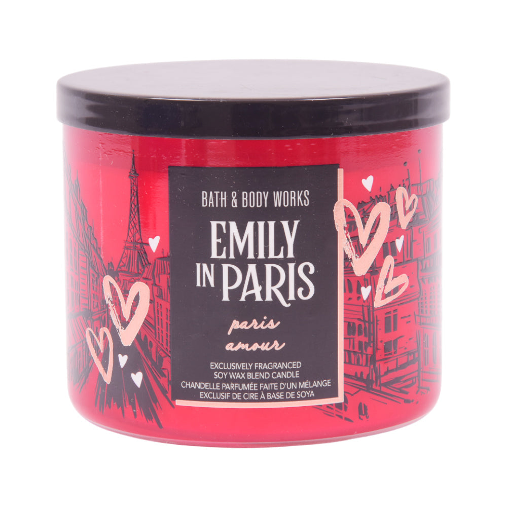 BBW 3 WICK CANDLE PARIS AMOUR 411G