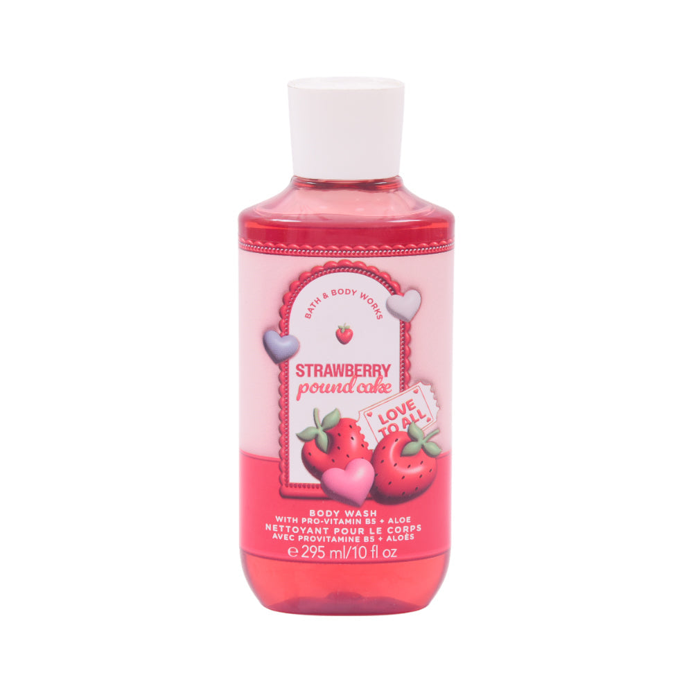BBW BODY WASH STRAYBERRY POUND CAKE 295 ML