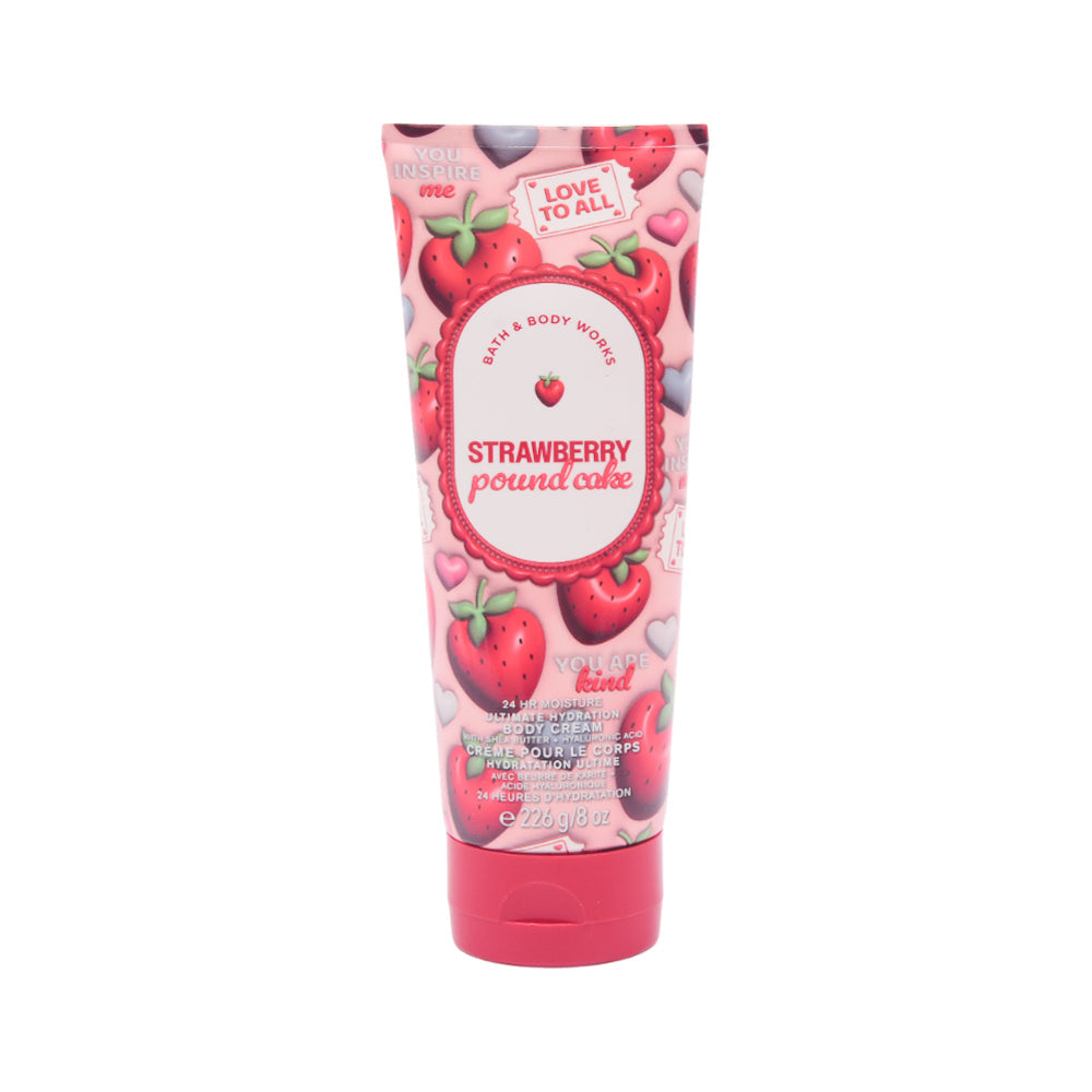 BBW BODY CREAM STRAYBERRY POUND CAKE 226 G