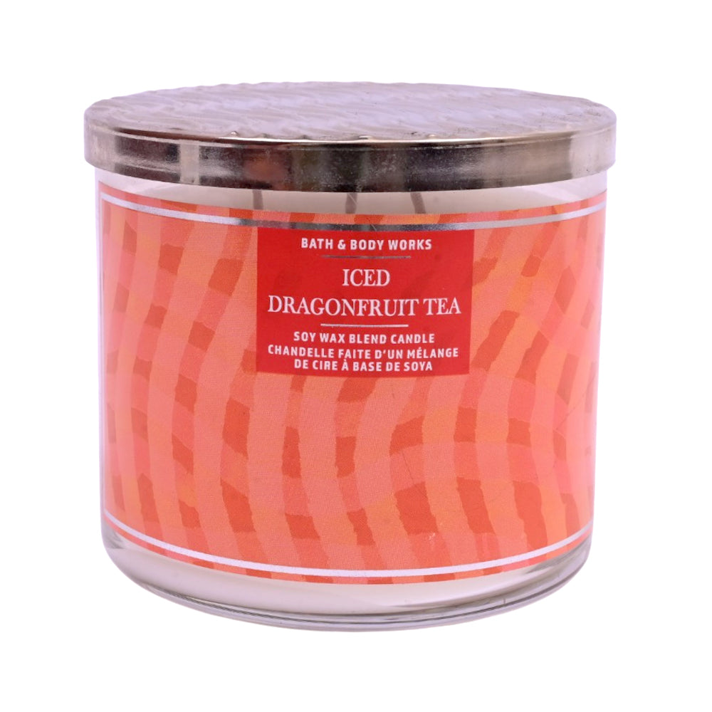BATH & BODY WORKS  CANDLE ICED DRAGONFRUIT TEA CANDLE 411 G