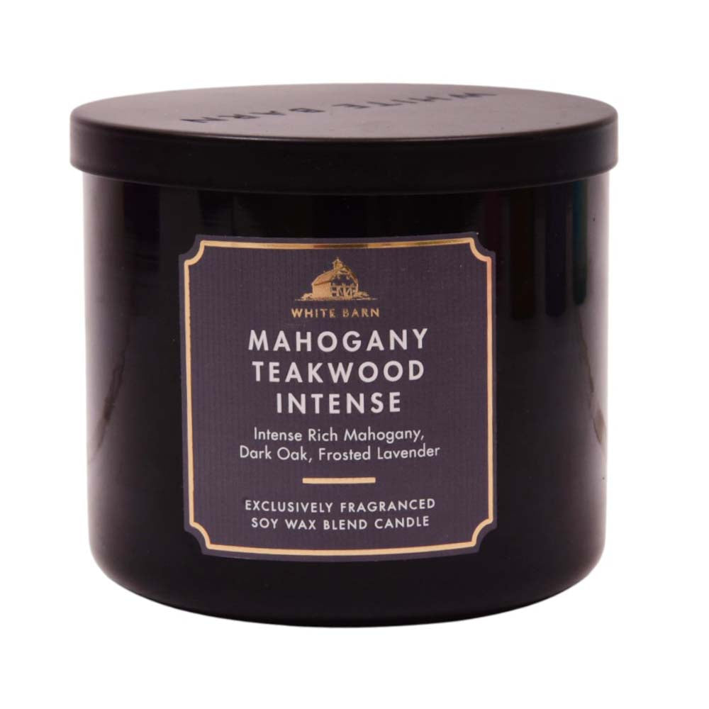 BATH AND BODY WORKS MAHOGANY TEAKWOOD INTENSE CANDLE
