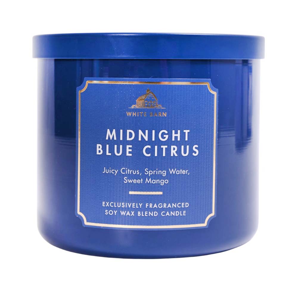BATH AND BODY WORKS MIDNIGHT BLUE CITRUS CANDLE 411G
