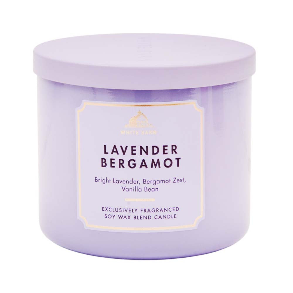 BATH AND BODY WORKS LAVENDER BERGAMOT CANDLE 411G