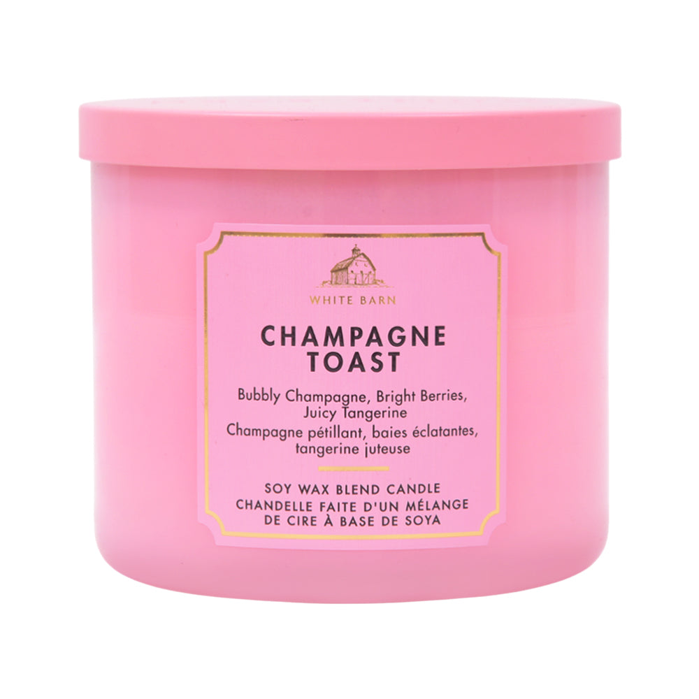 BBW 3 WICK CANDLE CHAMPAGNE TOAST 411 G