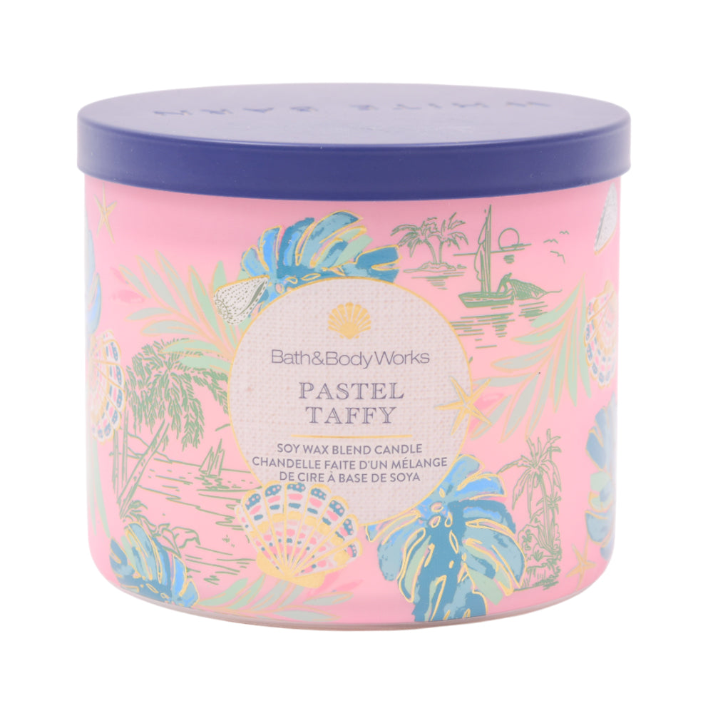 BBW 3 WICK CANDLE PASTEL TAFFY 411 G
