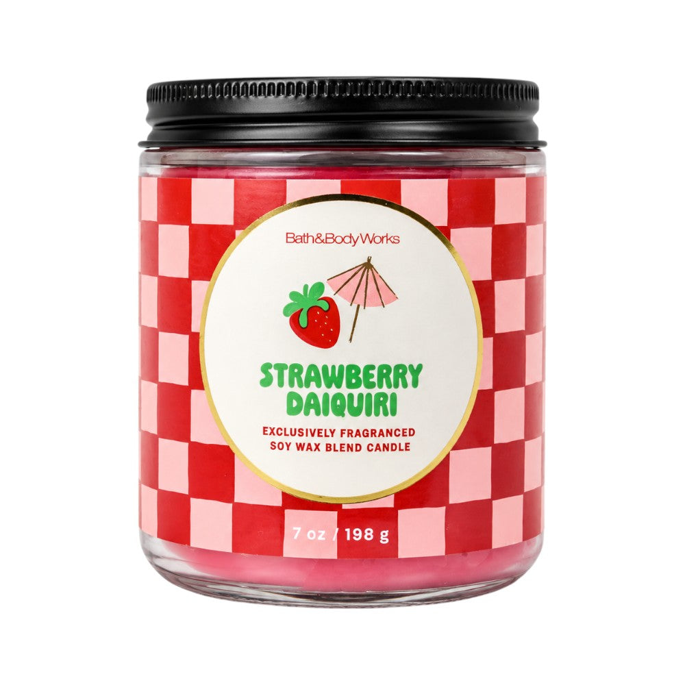 BBW SINGLE WICK CANDLE STRAWBERRY DAIQYIRI 198 GM