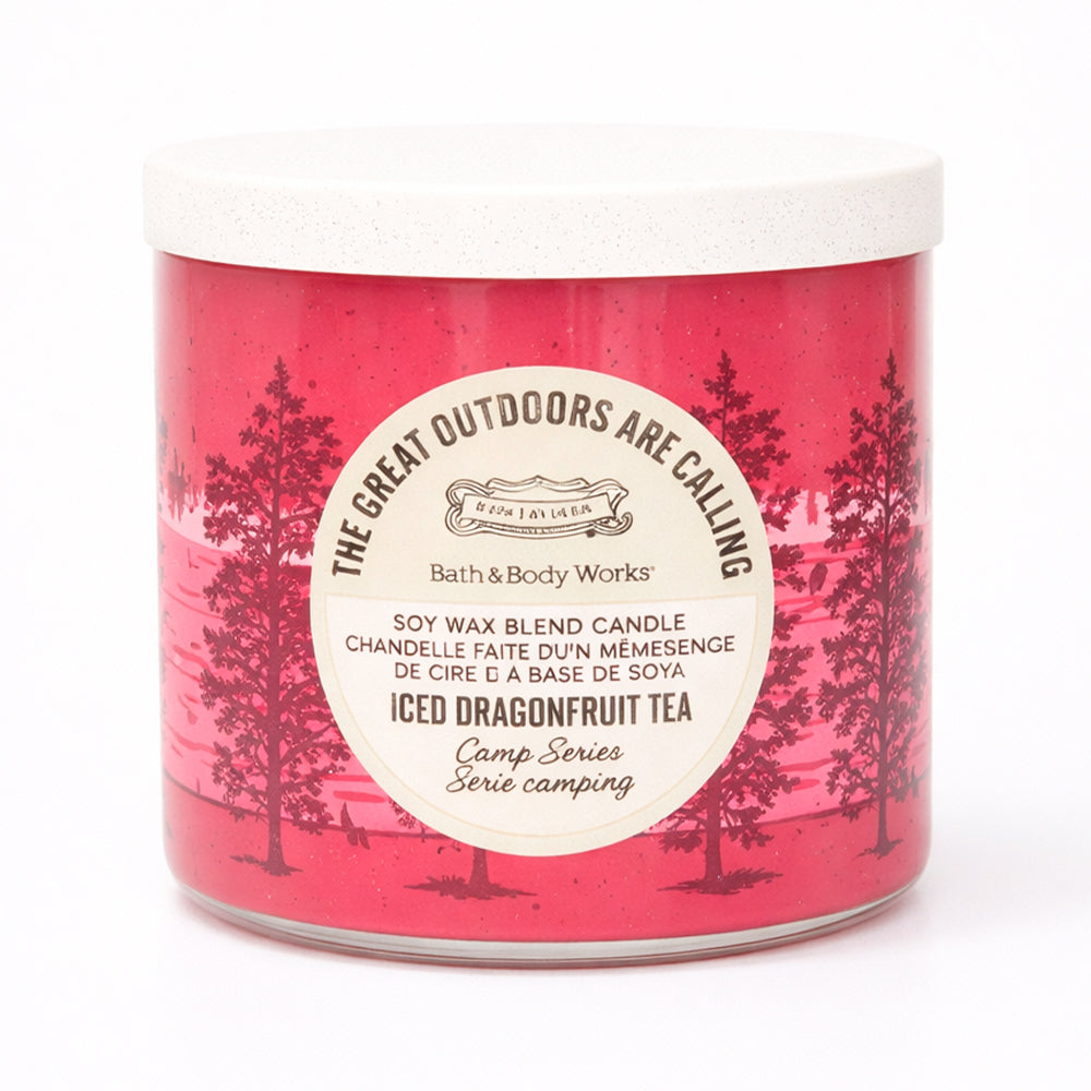BBW 3 WICK CANDLE ICED DRAGONFRUIT TEA 411 G