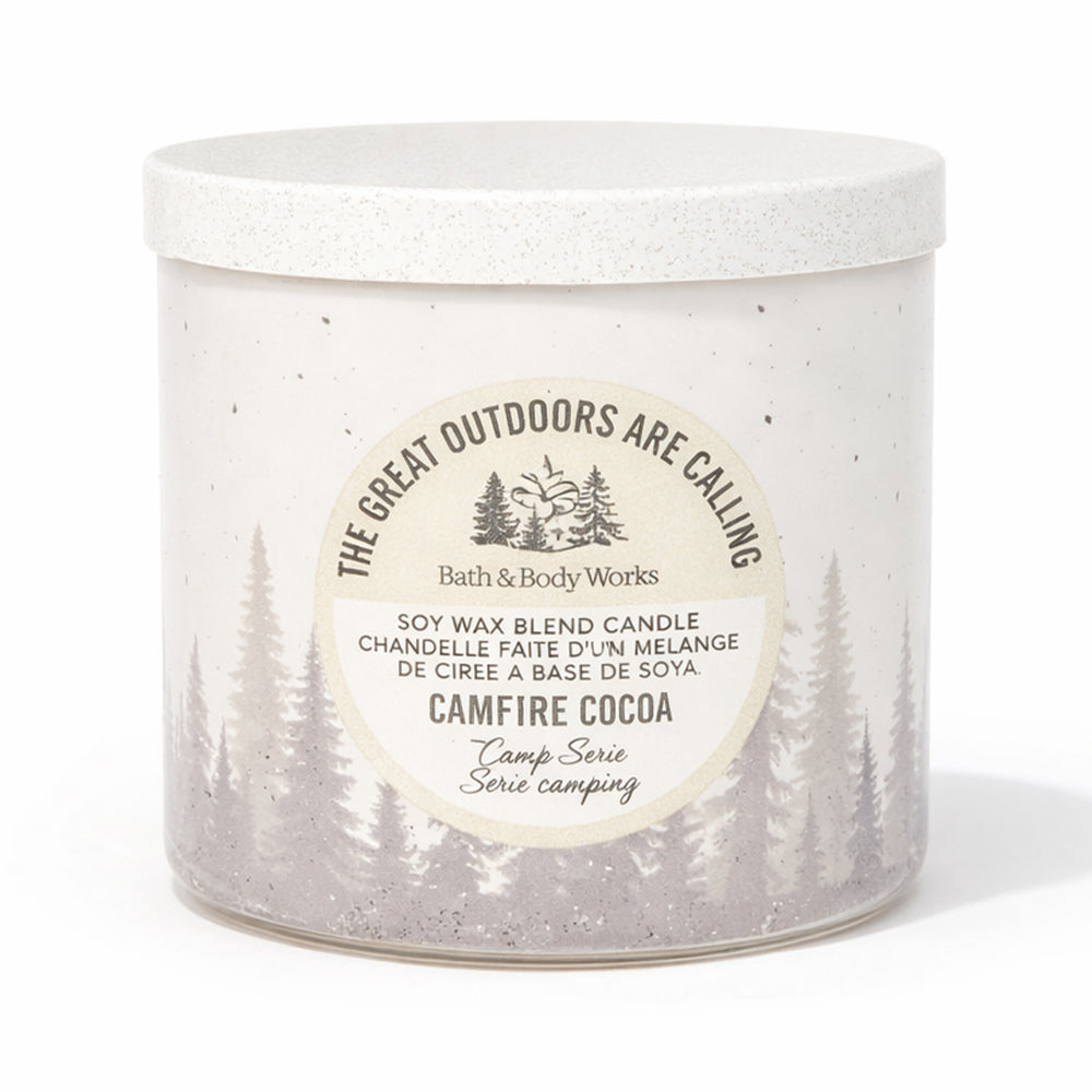BBW 3 WICK CANDLE CAMPFIRE COCOA 411 G