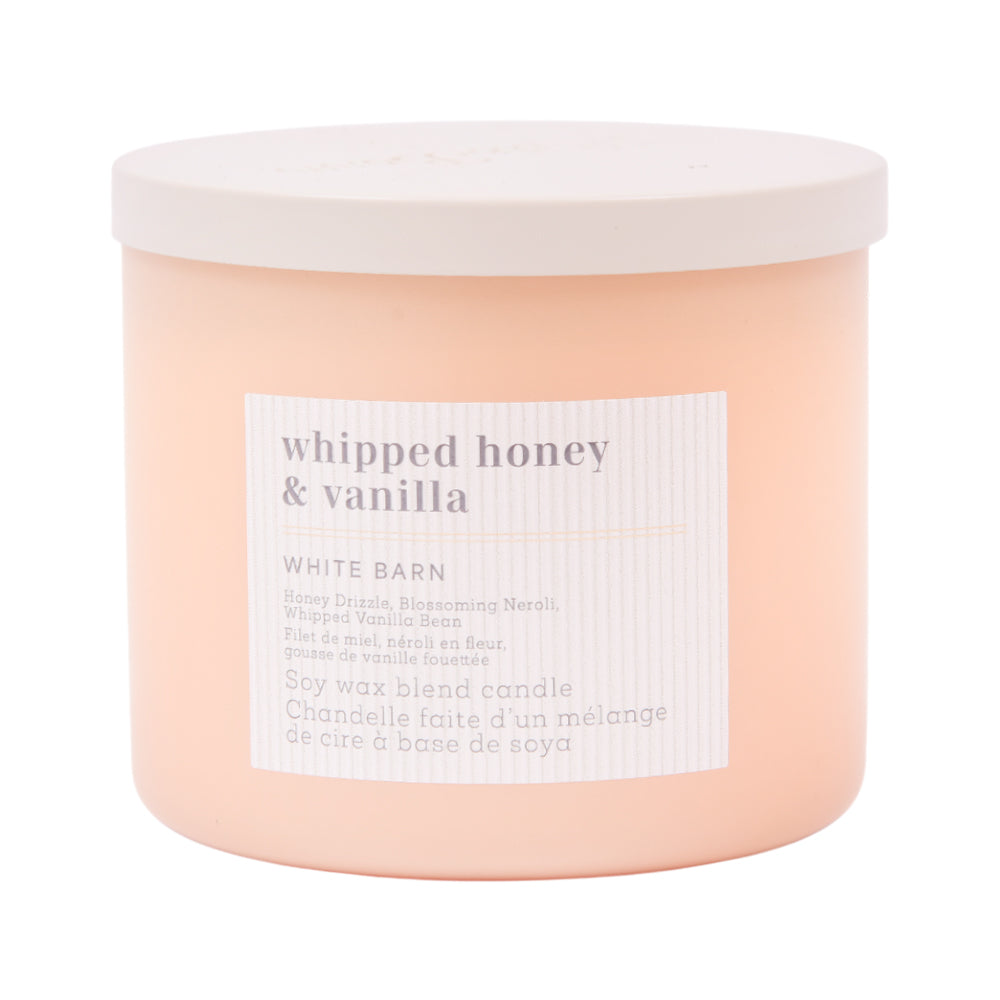 BBW 3 WICK CANDLE WHIPPED HONEY AND VANILLA 411G