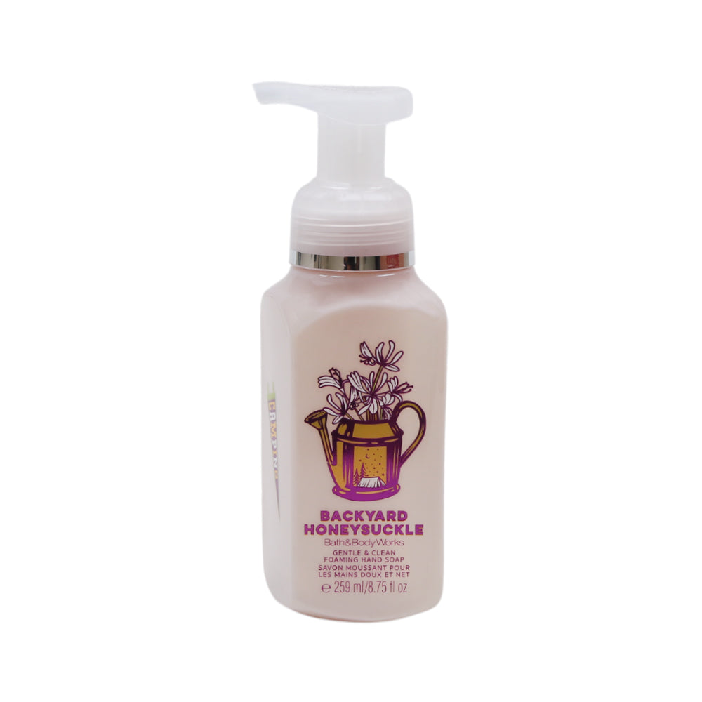 BBW BACKYRD HONEYSUCKLE GENTLE & CLEAN FOAMING HAND SOAP 295