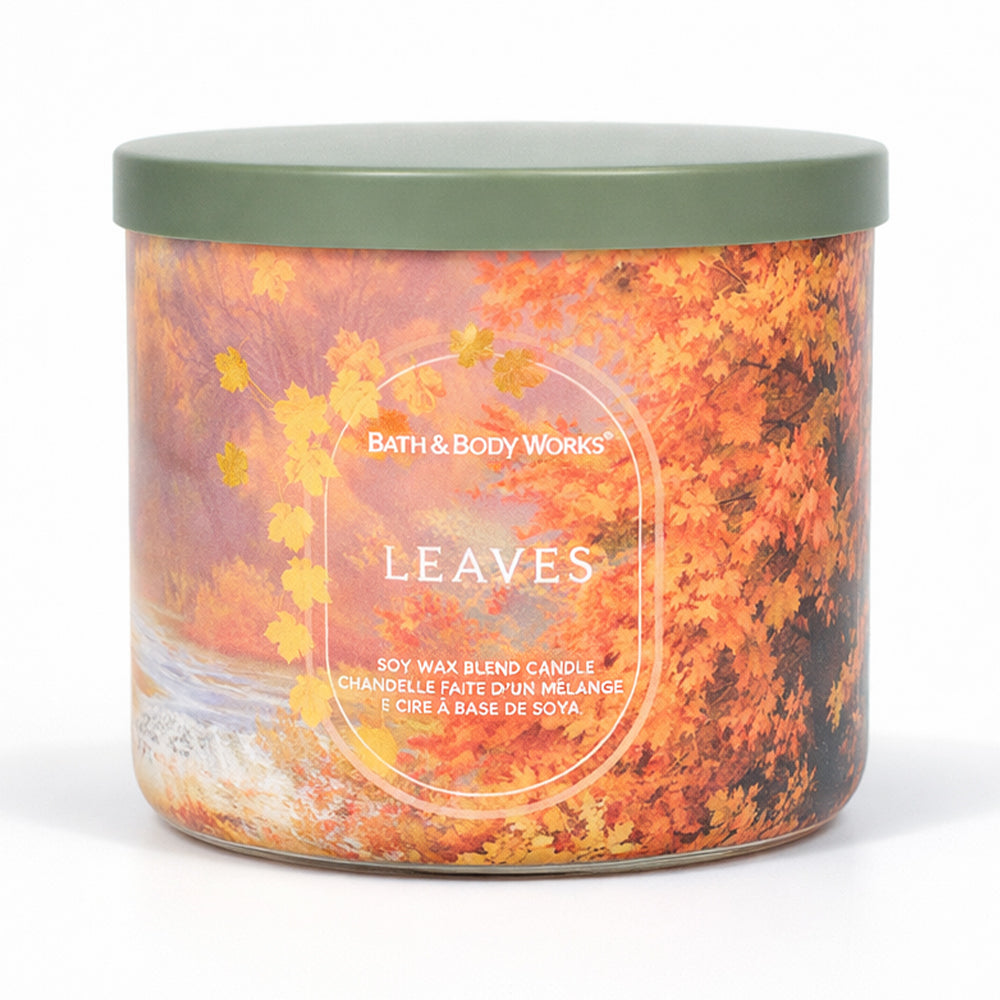 BBW 3 WICK CANDLE LEAVES 411 G