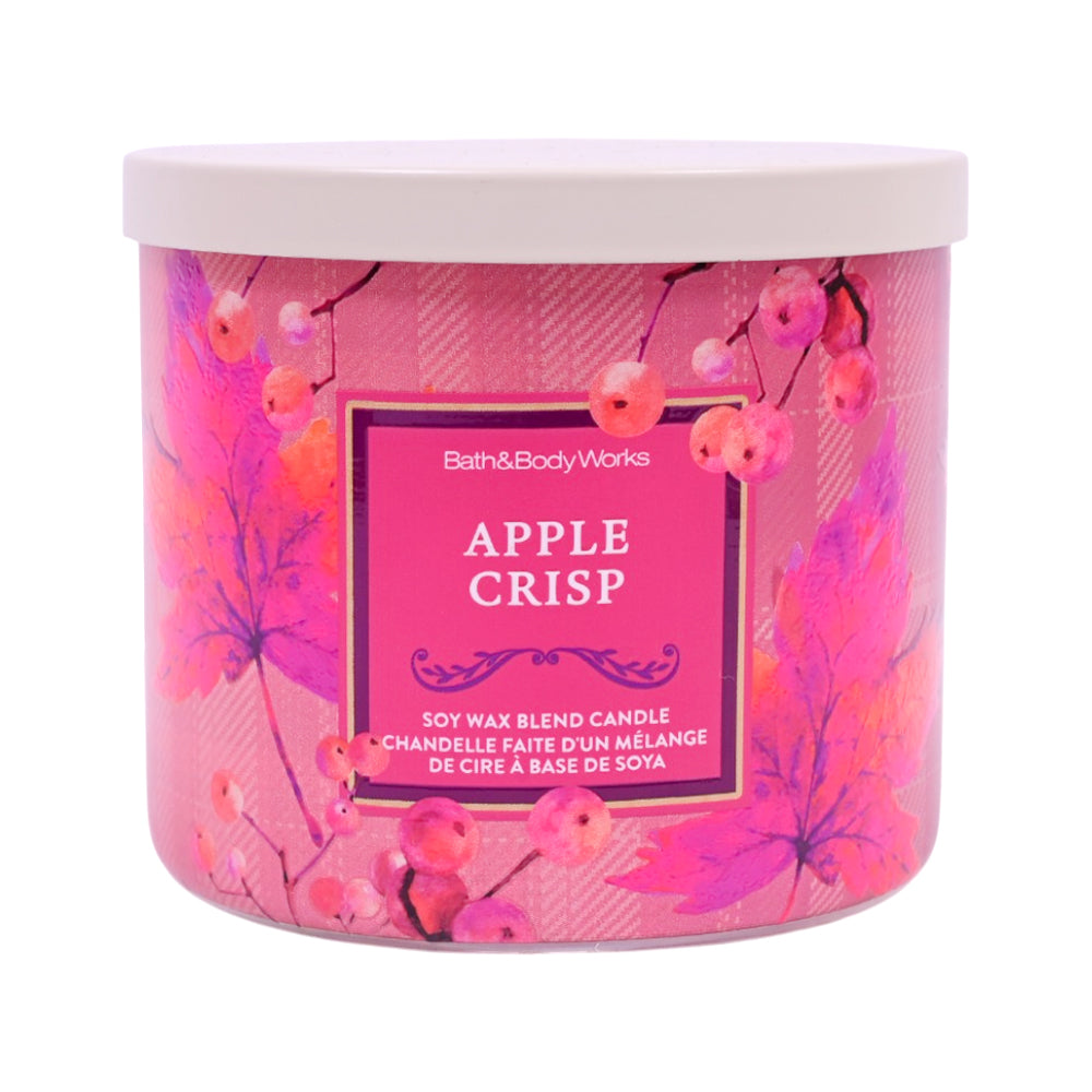 BATH & BODY WORKS APPLE CRISPY CANDLE 3 WEEK 411 GM