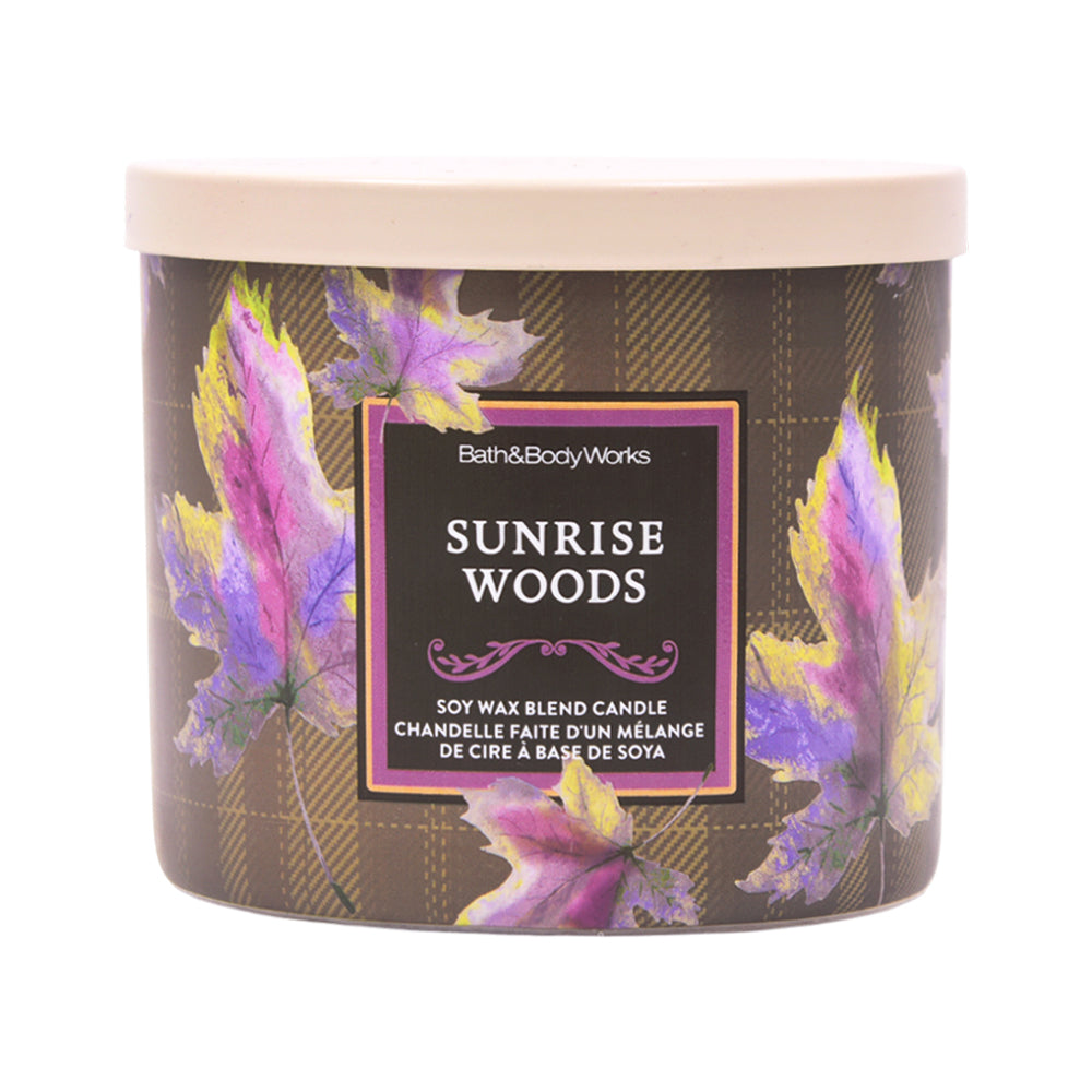 BBW 3 WICK CANDLE SUNRISE WOODS 411 G