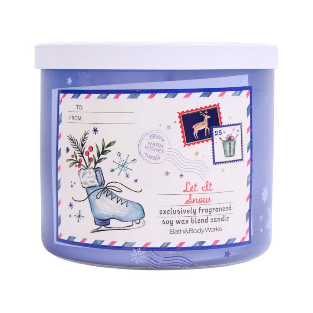 BATH AND BODY WORKS SET AT SNOW CANDLE 411G