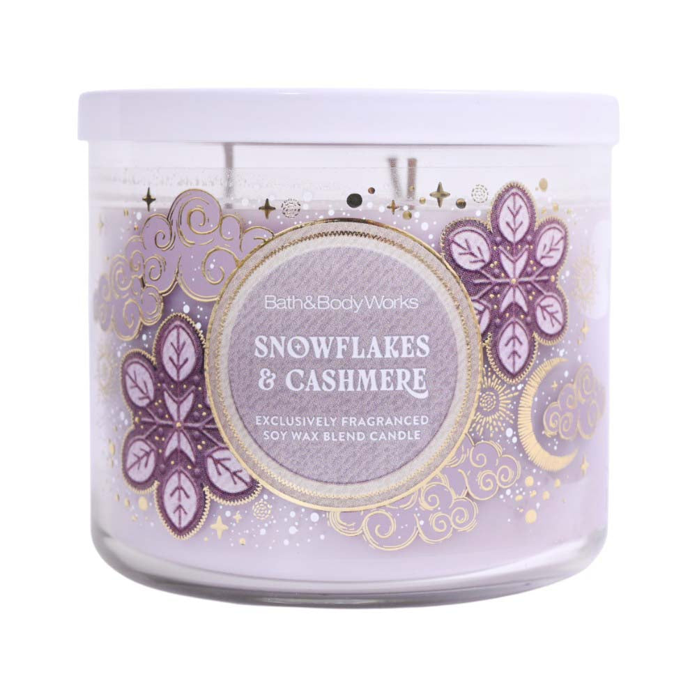 BATH AND BODY WORKS SNOWFLAKES & CASHMERE CANDLE 411G