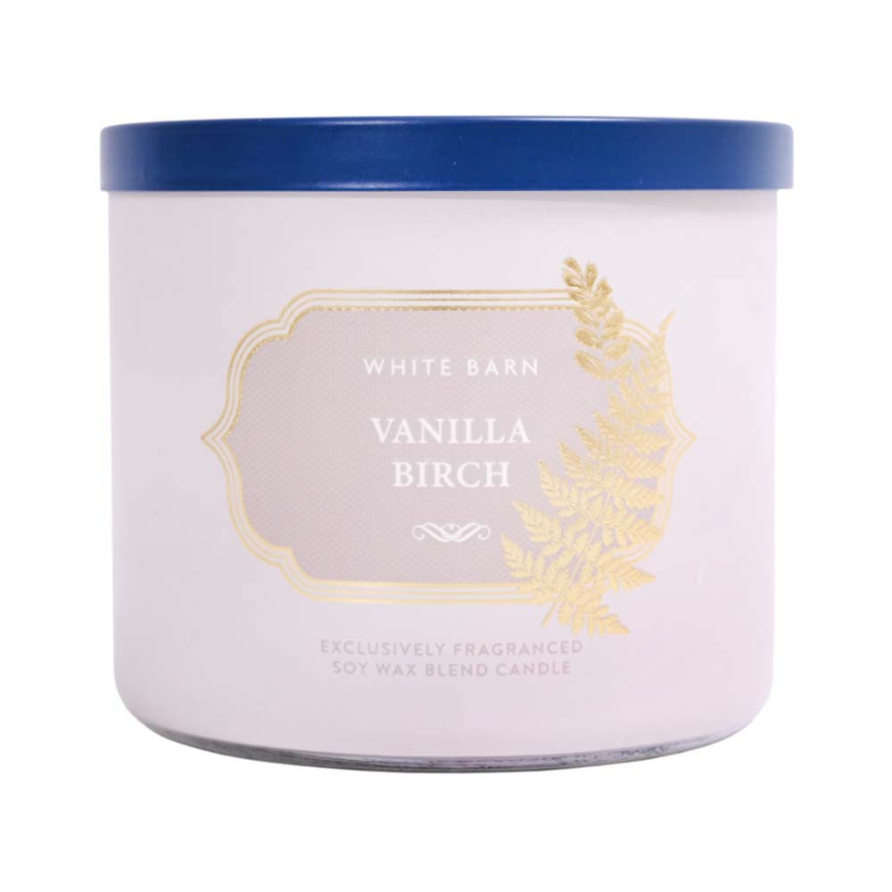 BATH AND BODY WORKS VANILLA BIRCH CANDLE 411G