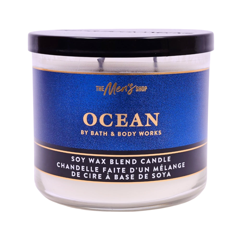 BATH & BODY WORKS OCEAN CANDLE 3 WICK 411 GM