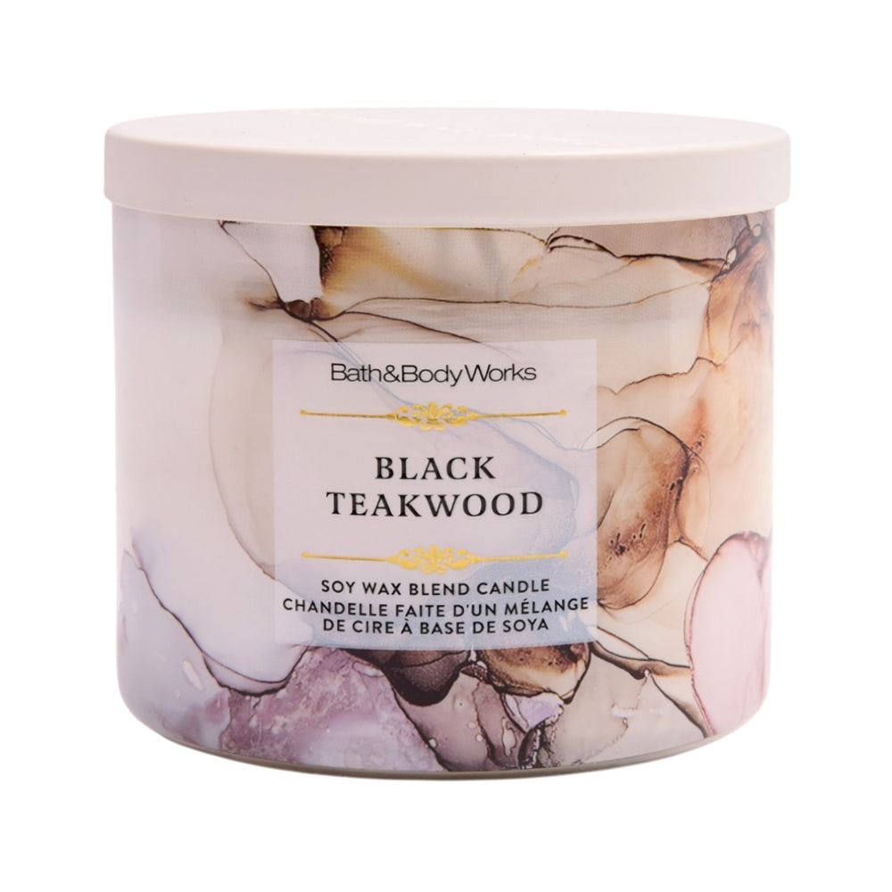 BATH & BODY WORKS 3 WICKET CANDLE BLACK TAKE WOOD 411 GM