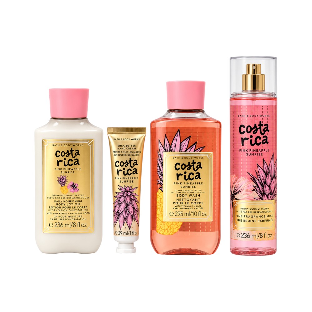 BATH & BODY WORKS GIFT SET COSTA RICA 4 PC