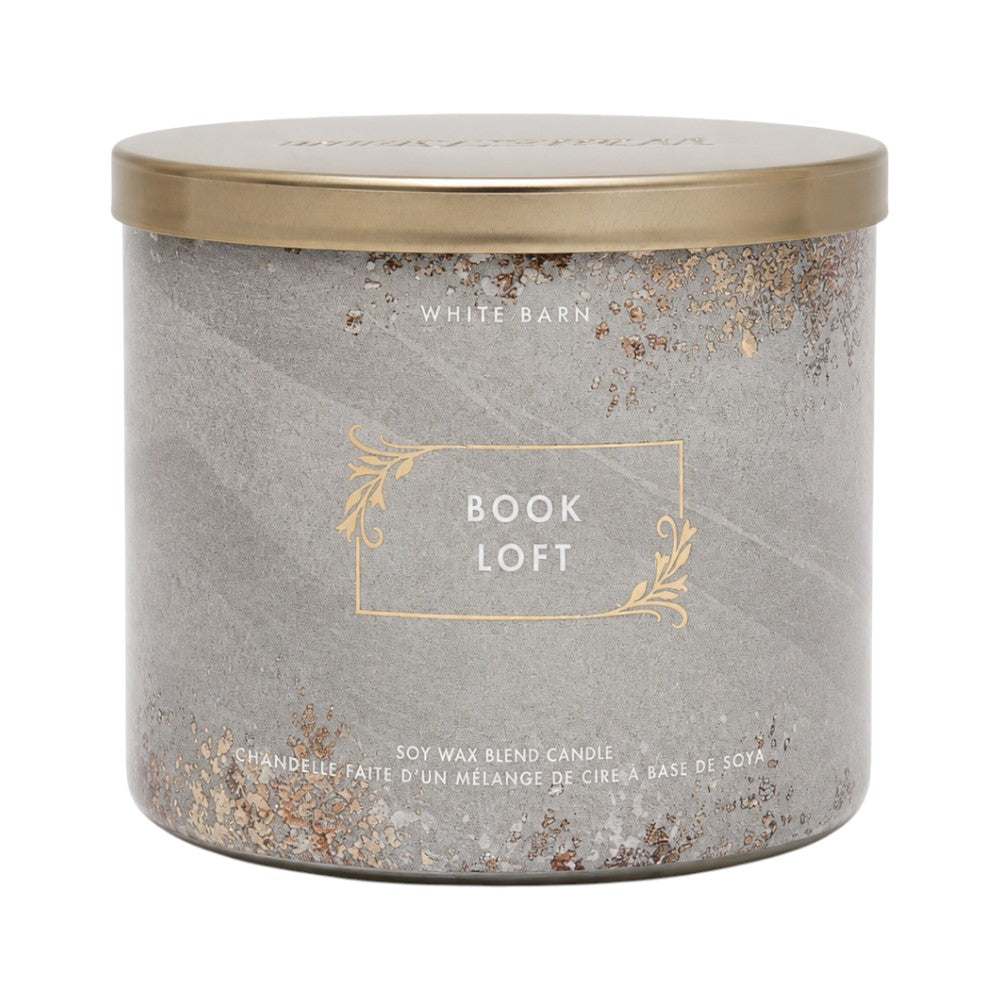 BATH & BODY WORKS BOOK LOFT CANDLE 3 WICK 411 GM