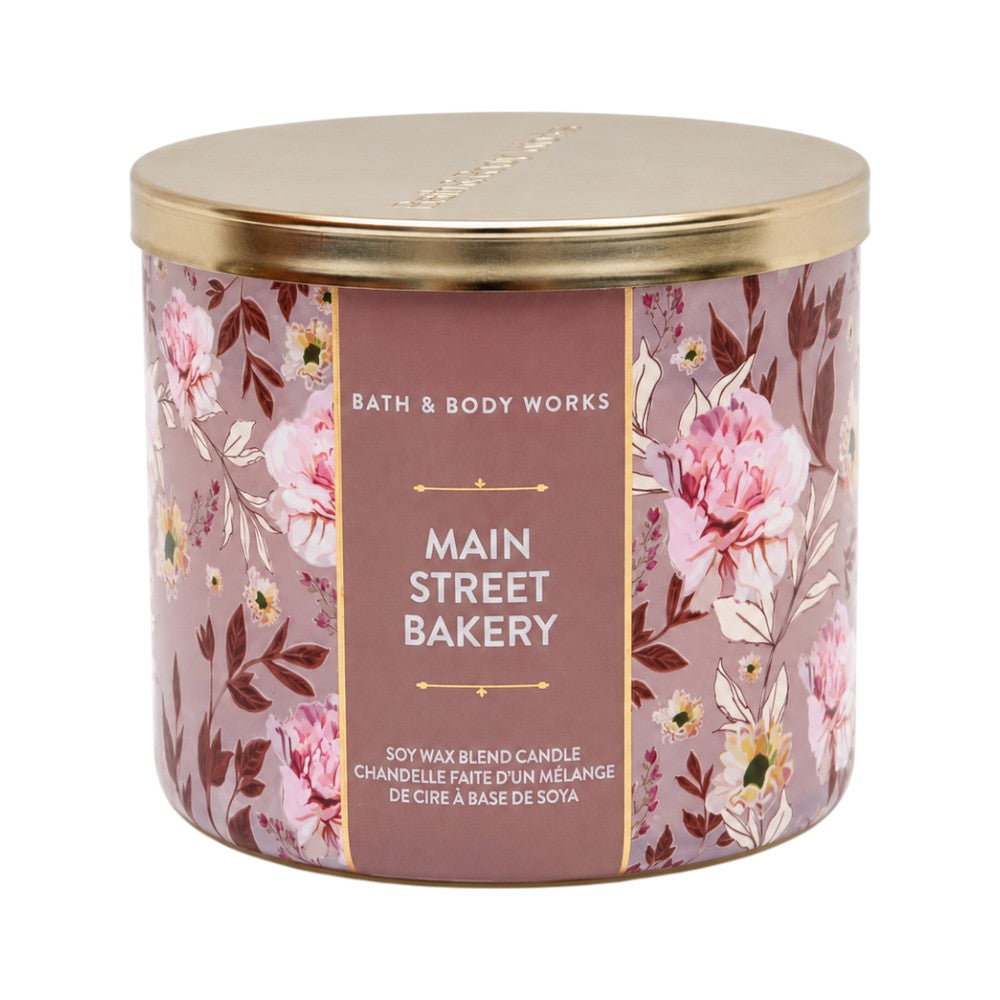 BATH & BODY WORKS MAIN STREET BAKERY CANDLE 3 WICK 411 GM