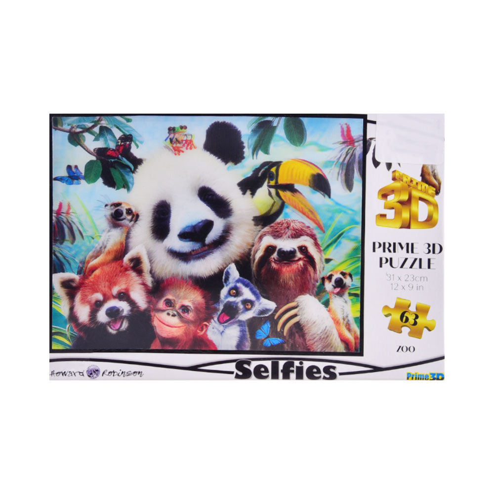 10541 ZOO SELFIES 3D PUZZLE 63PCS