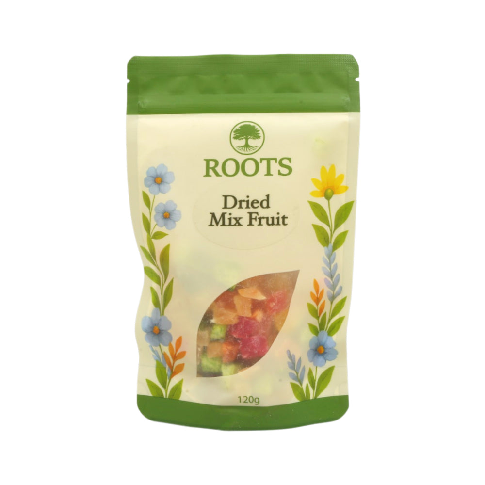 ROOTS DRIED MIX FRUIT 120GM