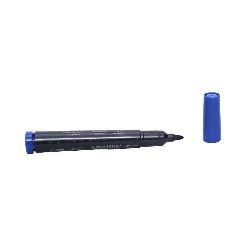 90 Dollar Marker Permanent Almark 2Mm Blue