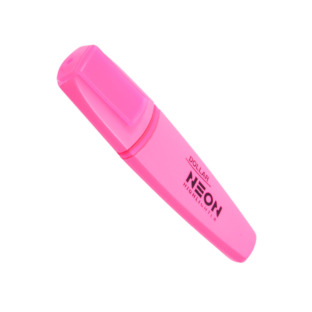 HL-625 Dollar Neon Highlighter Pink 1PC