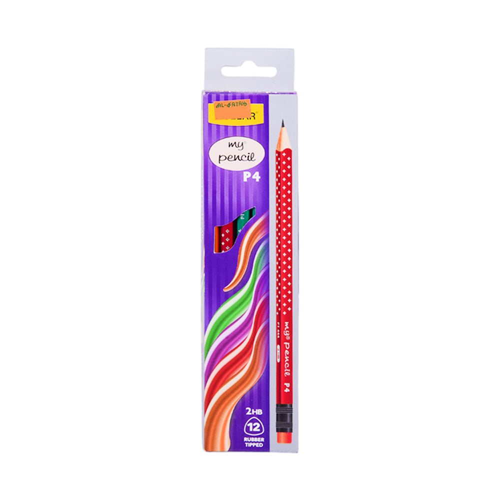 PT-444 P4 DOLLAR MY PENCIL 2HB 12PC PACK ASST