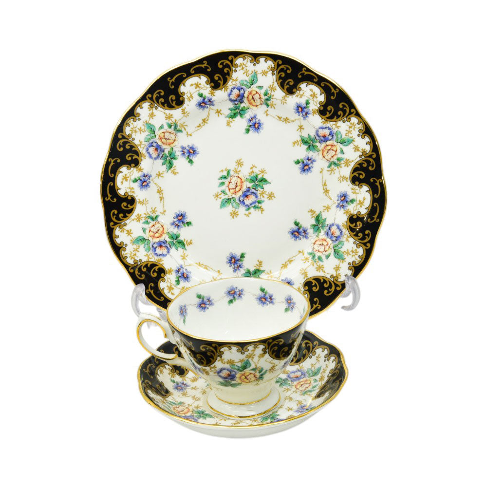 CUP & SAUCER SET ROYAL ALBERT 3PC DUCHESS