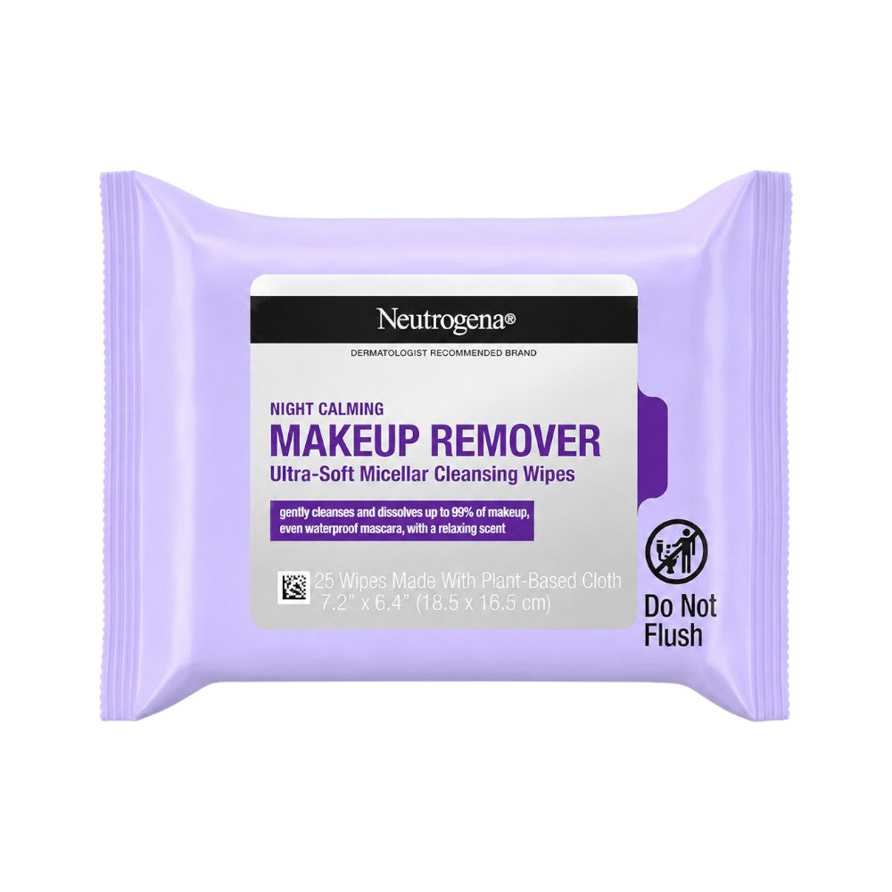 NEUTROGENA NIGHT CALMING MAKEUP REMOVER FACE WIPES