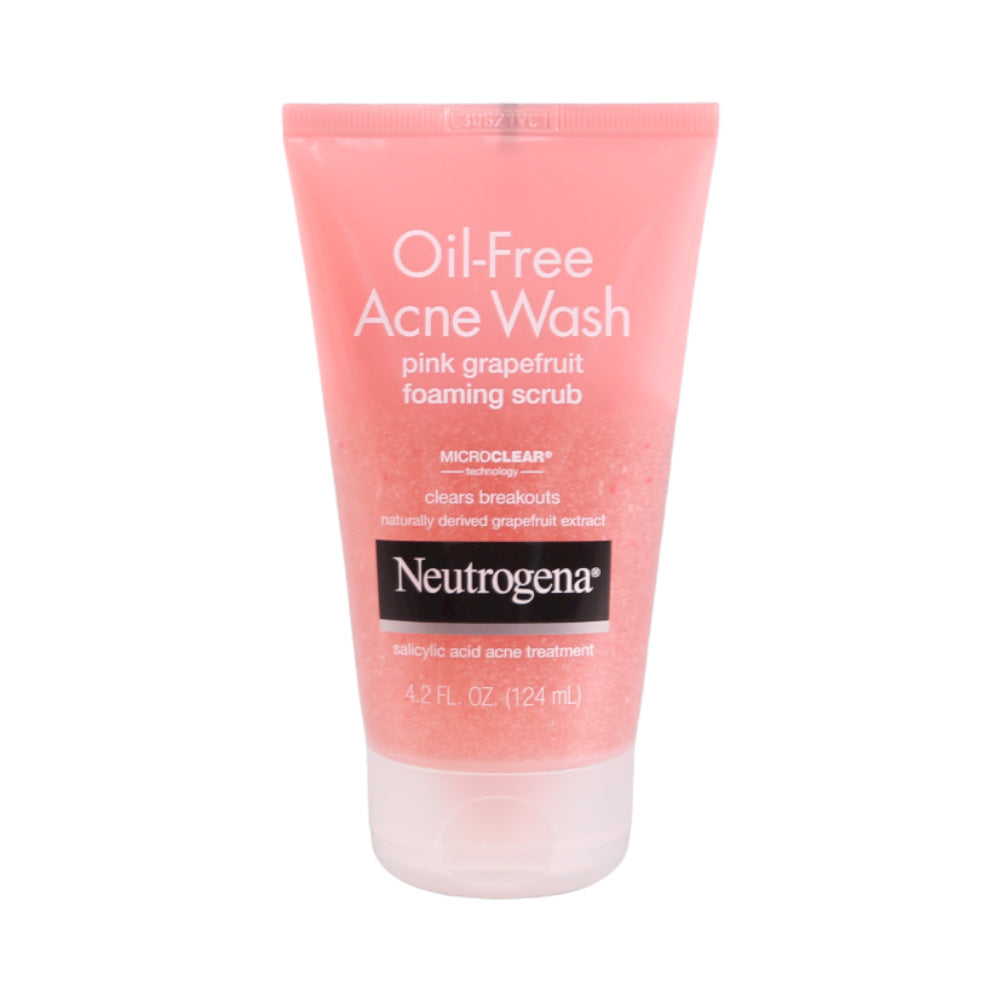 NEUTROGENA OIL FREE ACNE WASH & FOAMING SCRUB 124ML