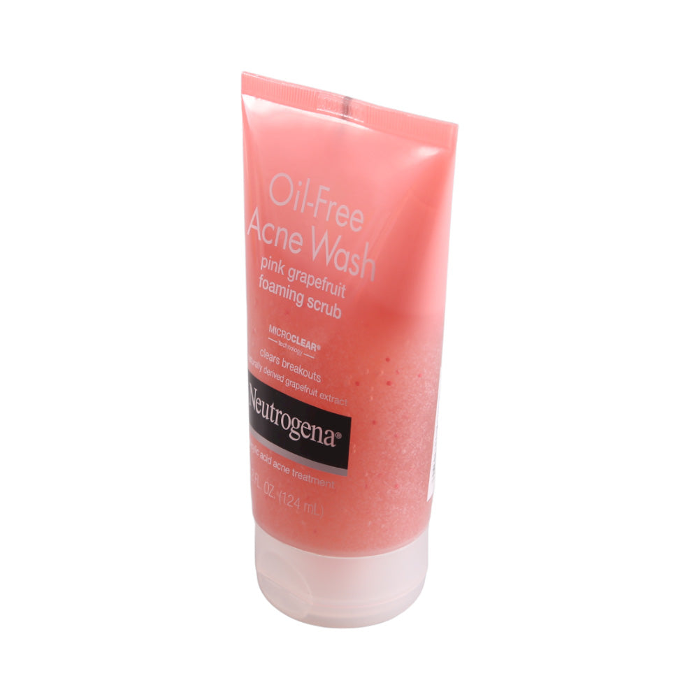 NEUTROGENA OIL FREE ACNE WASH & FOAMING SCRUB 124ML