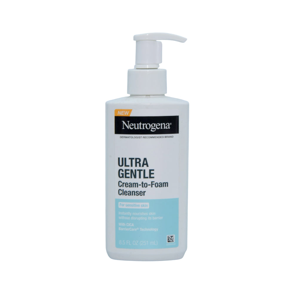 NEUTROGENA ULTRA GENTLE CREAM TO FOAM  CLEANSER 251ML