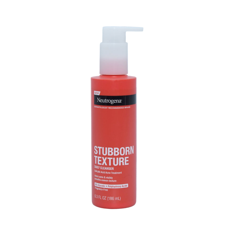 NEUTROGENA STUBBORN TEXTURE DAILY CLEANSER 186ML
