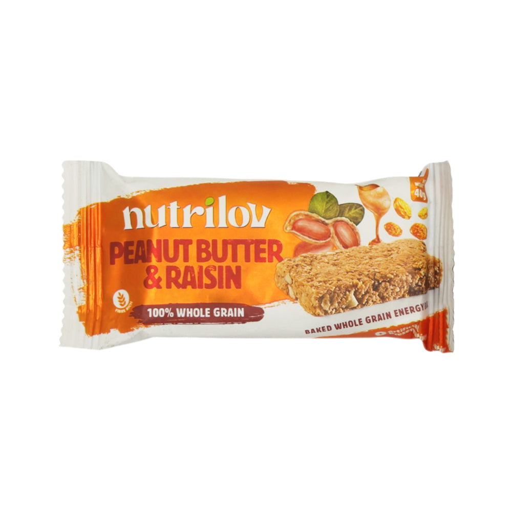 NUTRILOV PEANUT BUTTER & RAISIN GRANOLA BAR 45G