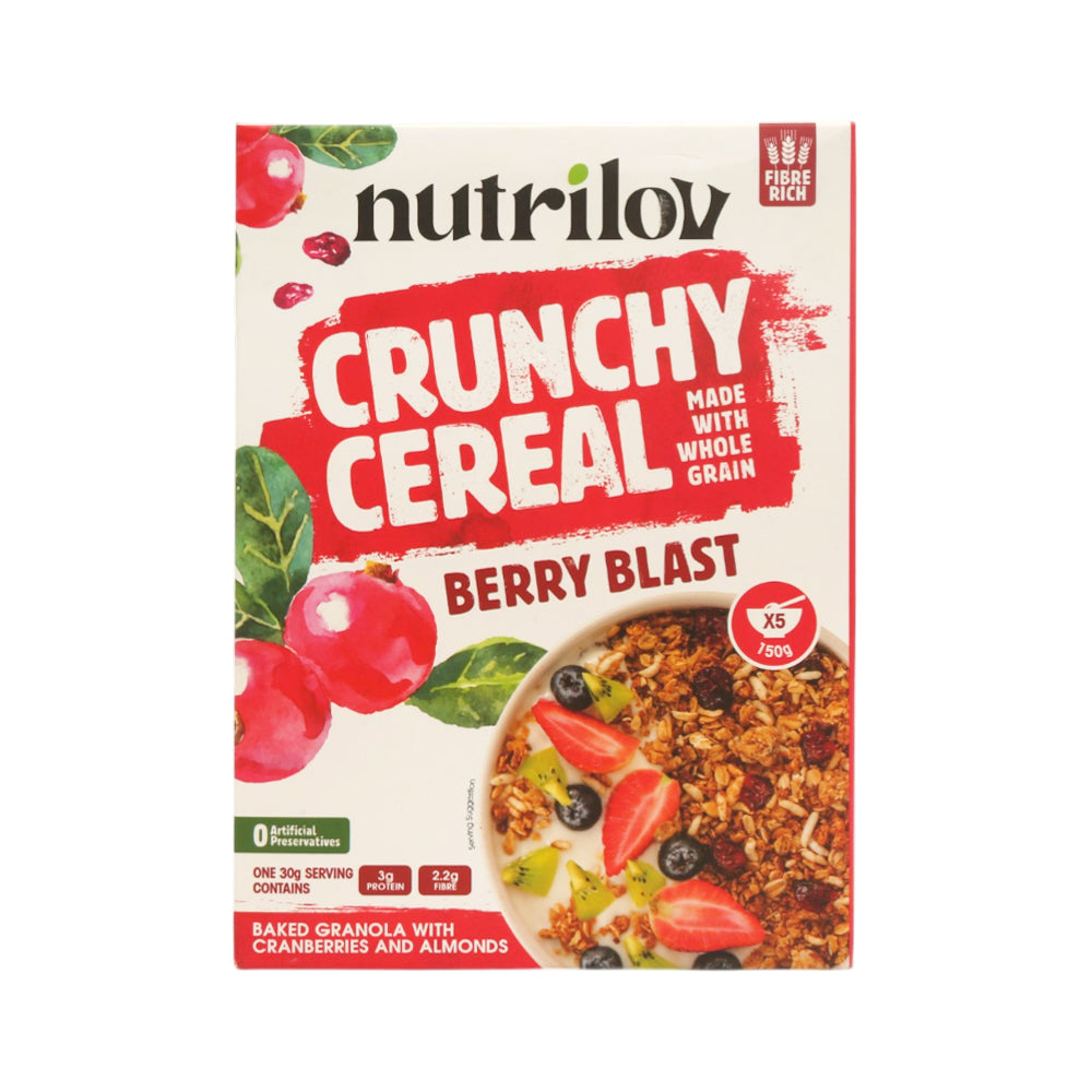 NUTRILOV CRUNCHY CEREAL BERRY BLAST 150G