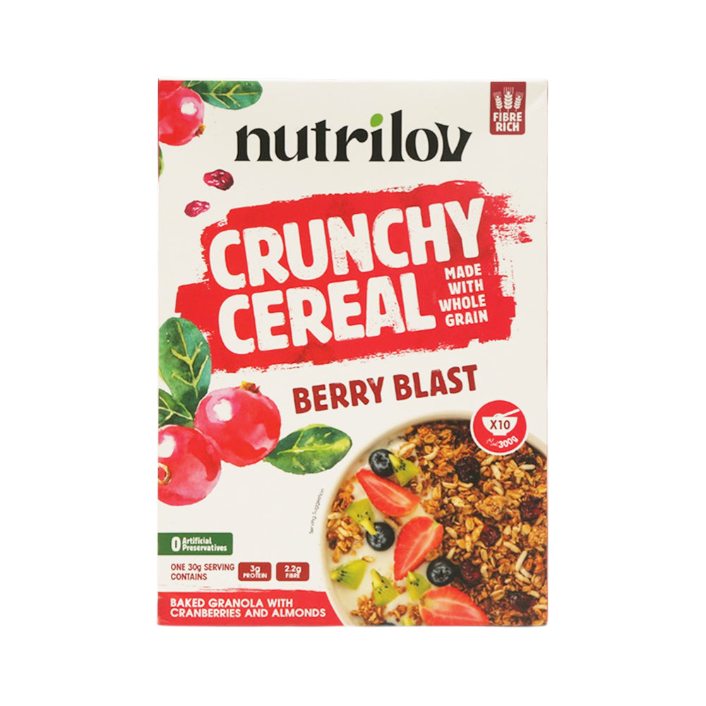 NUTRILOV CRUNCHY CEREAL BERRY BLAST 300G