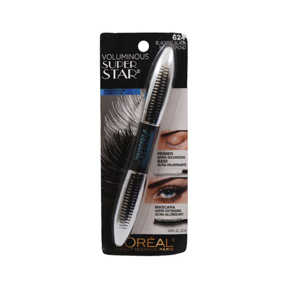 LOREAL SUPER STAR BLACKEST BLACK NOIR PROFOUND 624 12ML