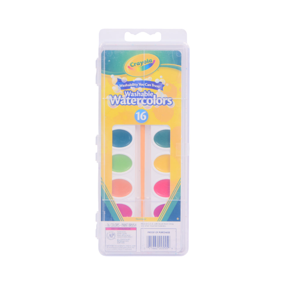 Crayola Crayon Wc 16 Pan Wash 12PK 530555