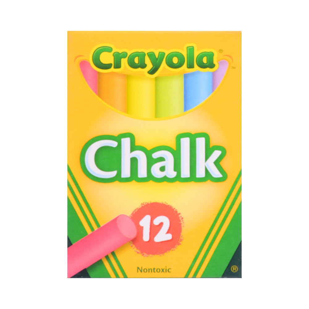 CRAYONS CHALK CLRD 12CT 36P 510816