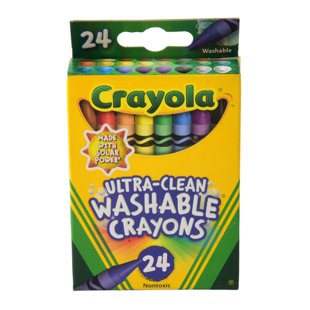 CRAYOLA CRAYON 24CT WASH ULTRA CLEAN 526924