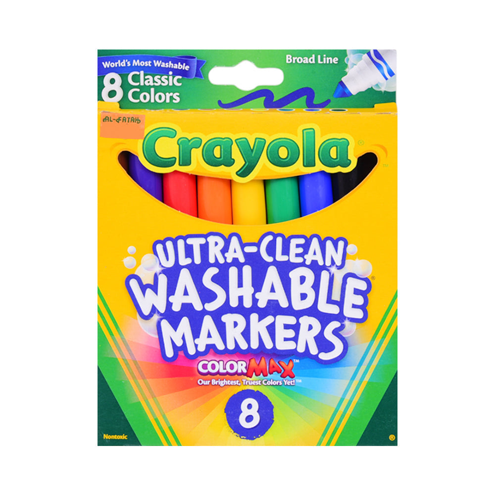587808 CRY ULTRA CLEAN WASHABLE MARKERS 8 PACK (A.I)