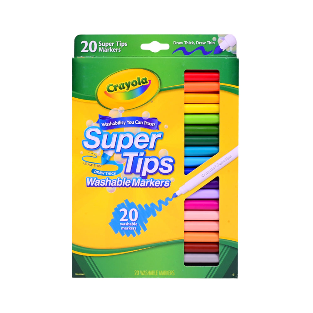 588106 CRY WASHABLE MARKER 20PC