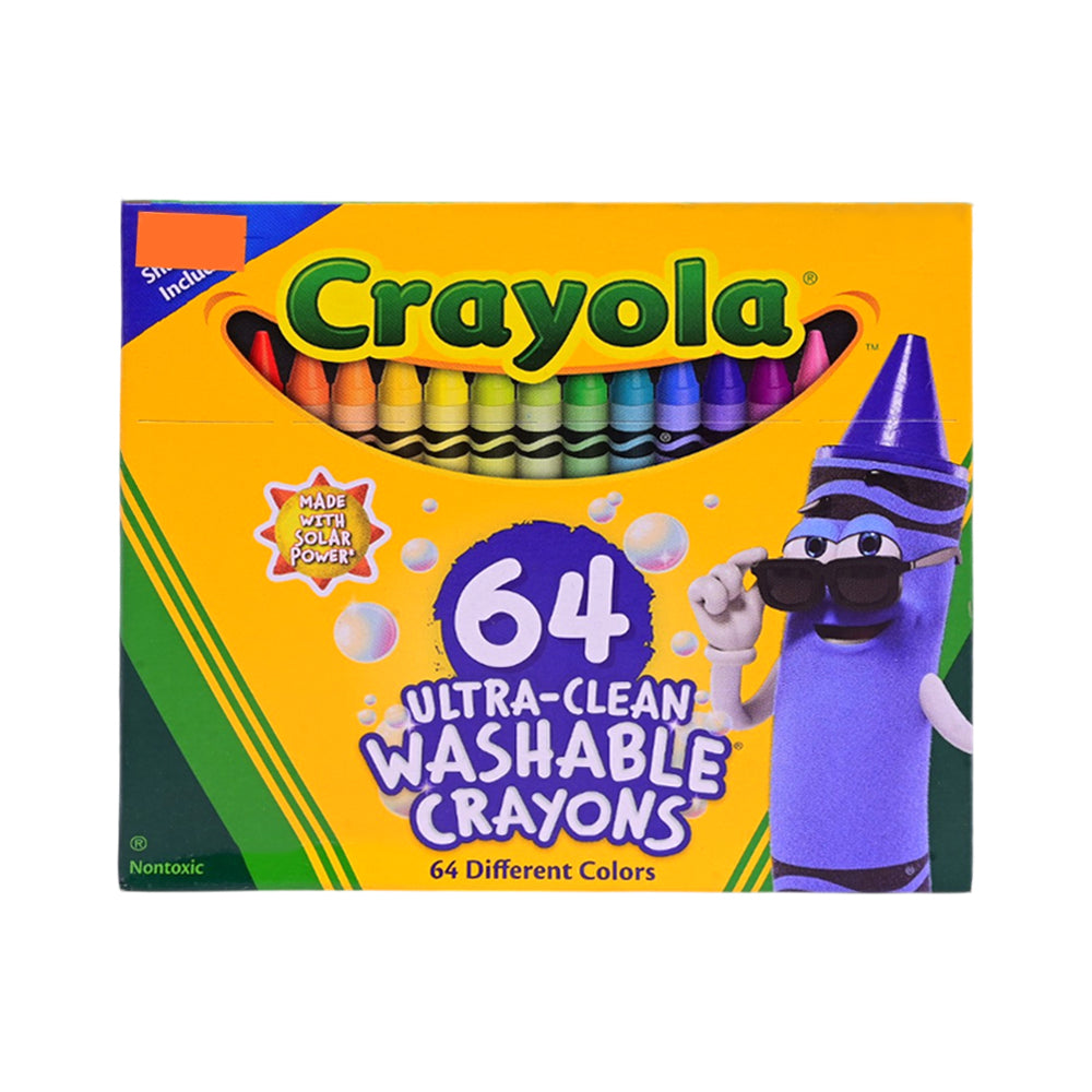 CRAYOLA CRAYON 64CT WASH ULTRA CLEAN 523287