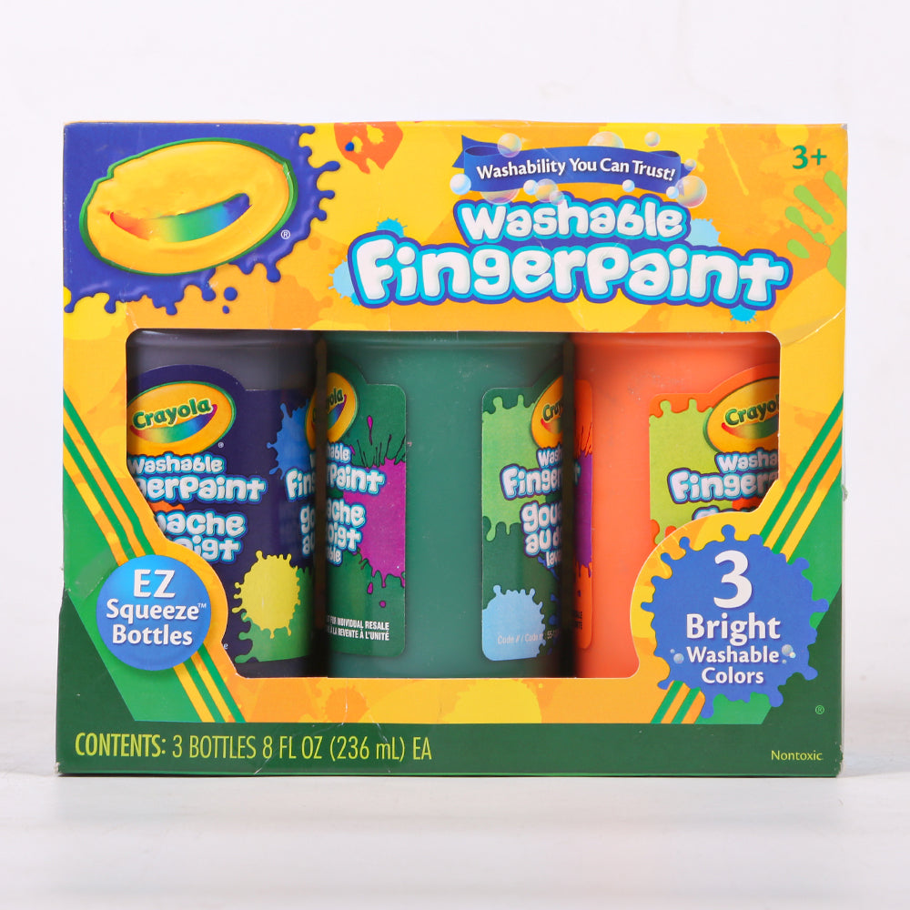 Crayola 3 Pcs Washable Finger Paint 551311