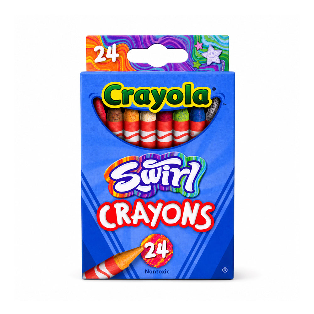 523439 CRY 24CT SWIRL CRAYON A.I