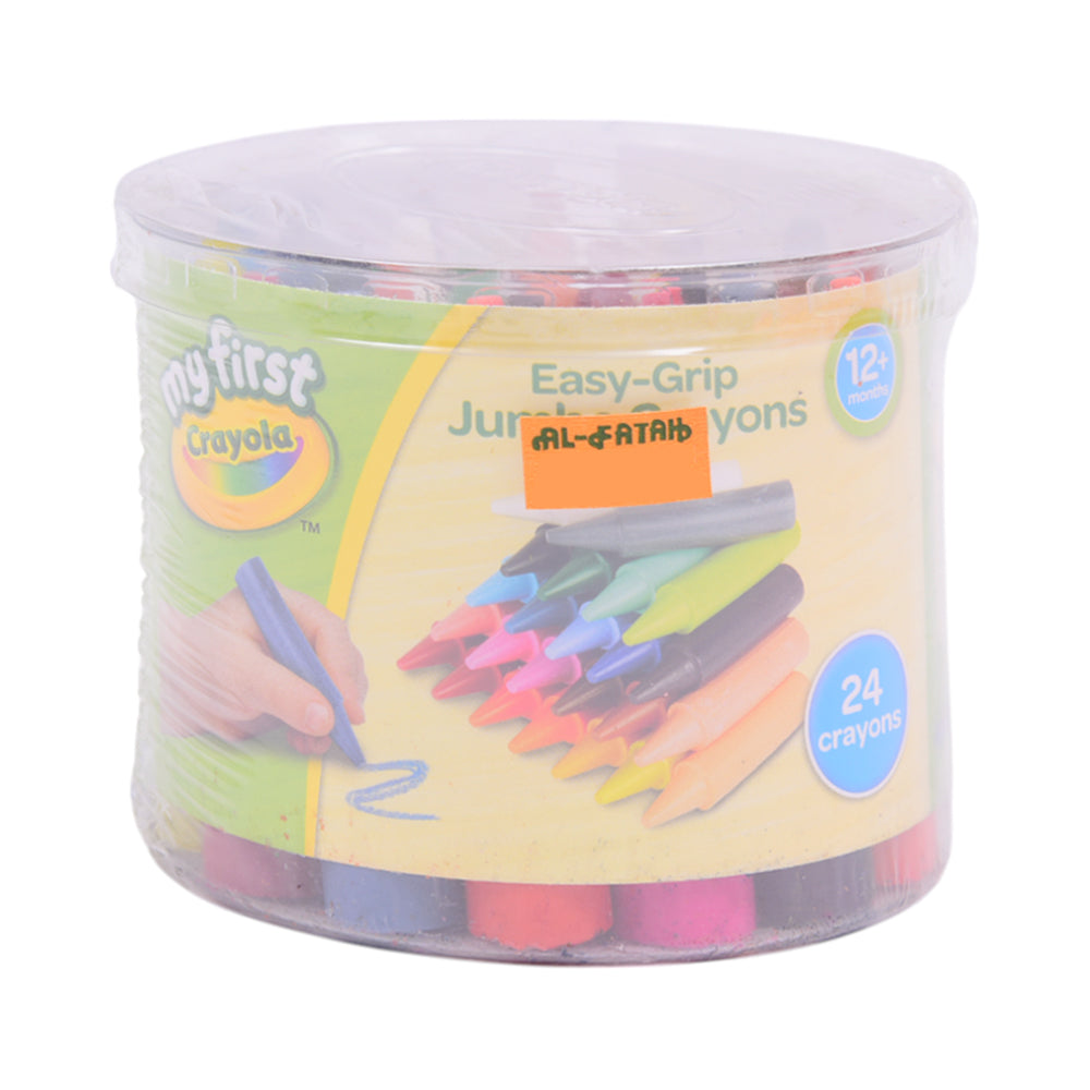 818104 CRY EASY GRIP JUMBO CRAYON 24CLR A.I