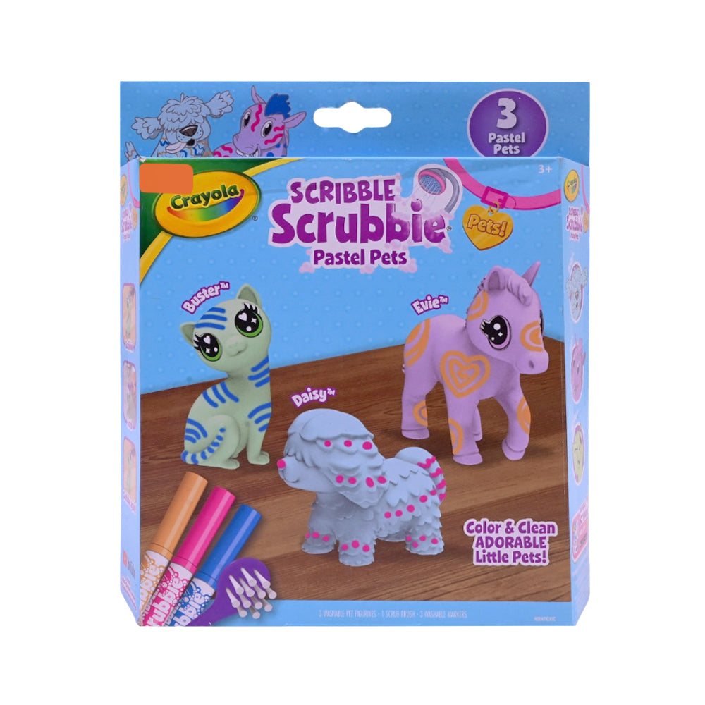 740221 CRY SCRIBBLE SCRUBBIE 3CT PASTEL A.I